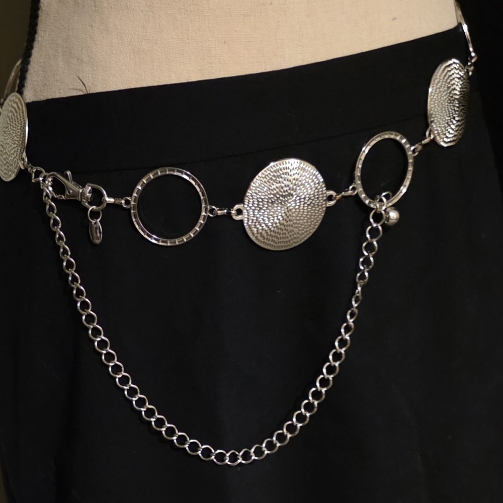 Waist Chain Silver-tone 46" Long Adjustable